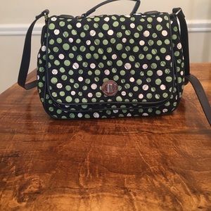 Vera Bradley Turnlock Crossbody Lucky Dots NWT